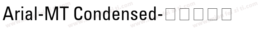 Arial-MT Condensed字体转换